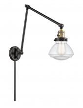 Innovations Lighting 238-BAB-G324 - Olean - 1 Light - 9 inch - Black Antique Brass -Adjustable Swing Arm