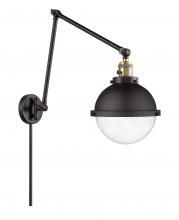 Innovations Lighting 238-BAB-HFS-84-BK - Hampden - 1 Light - 9 inch - Black Antique Brass -Adjustable Swing Arm