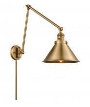Innovations Lighting 238-BB-M10-BB - Briarcliff - 1 Light - 10 inch - Brushed Brass -Adjustable Swing Arm