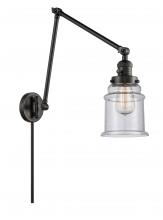 Innovations Lighting 238-BK-G184 - Canton - 1 Light - 6 inch - Matte Black -Adjustable Swing Arm