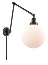 Innovations Lighting 238-BK-G201-10 - Beacon - 1 Light - 10 inch - Matte Black -Adjustable Swing Arm