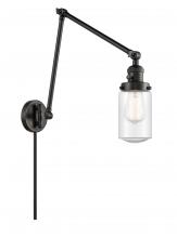 Innovations Lighting 238-BK-G314 - Dover - 1 Light - 5 inch - Matte Black -Adjustable Swing Arm