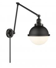 Innovations Lighting 238-BK-HFS-81-BK - Hampden - 1 Light - 9 inch - Matte Black -Adjustable Swing Arm