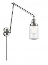 Innovations Lighting 238-PC-G314 - Dover - 1 Light - 5 inch - Polished Chrome -Adjustable Swing Arm