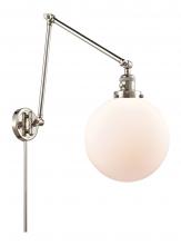 Innovations Lighting 238-PN-G201-10 - Beacon - 1 Light - 10 inch - Polished Nickel -Adjustable Swing Arm