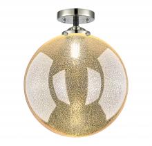 Innovations Lighting 284-1C-BPN-G208-12 - Beacon - 1 Light - 12 inch - Black Polished Nickel - Semi-Flush Mount