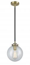 Innovations Lighting 284-1S-BAB-G204-8 - Beacon - 1 Light - 8 inch - Black Antique Brass - Cord hung - Mini Pendant