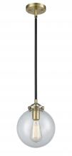 Innovations Lighting 284-1S-BAB-G204-8 - Beacon - 1 Light - 8 inch - Black Antique Brass - Stem hung - Mini Pendant