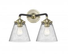 Innovations Lighting 284-2W-BAB-G64 - Cone - 2 Light - 14 inch - Black Antique Brass - Bath Vanity Light