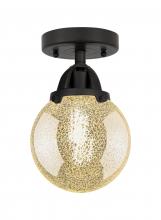 Innovations Lighting 288-1C-BK-G208-6 - Beacon - 1 Light - 6 inch - Matte Black - Semi-Flush Mount