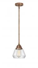 Innovations Lighting 288-1S-AC-G172 - Fulton - 1 Light - 7 inch - Antique Copper - Cord hung - Mini Pendant