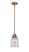 Innovations Lighting 288-1S-AC-G182 - Canton - 1 Light - 6 inch - Antique Copper - Cord hung - Mini Pendant