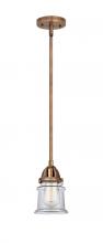 Innovations Lighting 288-1S-AC-G182S - Canton - 1 Light - 5 inch - Antique Copper - Stem hung - Mini Pendant