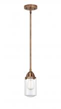 Innovations Lighting 288-1S-AC-G312 - Dover - 1 Light - 5 inch - Antique Copper - Stem hung - Mini Pendant