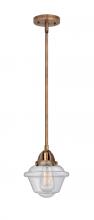 Innovations Lighting 288-1S-AC-G534 - Oxford - 1 Light - 8 inch - Antique Copper - Cord hung - Mini Pendant