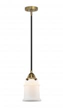 Innovations Lighting 288-1S-BAB-G181 - Canton - 1 Light - 6 inch - Black Antique Brass - Cord hung - Mini Pendant