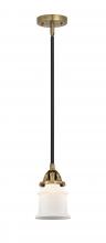 Innovations Lighting 288-1S-BAB-G181S - Canton - 1 Light - 5 inch - Black Antique Brass - Cord hung - Mini Pendant