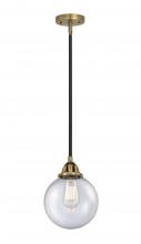 Innovations Lighting 288-1S-BAB-G204-8 - Beacon - 1 Light - 8 inch - Black Antique Brass - Cord hung - Mini Pendant