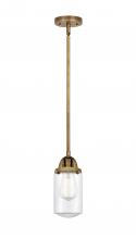 Innovations Lighting 288-1S-BB-G312 - Dover - 1 Light - 5 inch - Brushed Brass - Stem hung - Mini Pendant