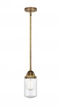 Innovations Lighting 288-1S-BB-G314 - Dover - 1 Light - 5 inch - Brushed Brass - Stem hung - Mini Pendant