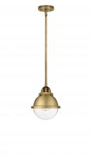 Innovations Lighting 288-1S-BB-HFS-62-BB - Hampden - 1 Light - 7 inch - Brushed Brass - Stem hung - Mini Pendant