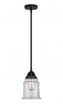 Innovations Lighting 288-1S-BK-G182 - Canton - 1 Light - 6 inch - Matte Black - Cord hung - Mini Pendant
