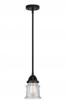 Innovations Lighting 288-1S-BK-G184S - Canton - 1 Light - 5 inch - Matte Black - Cord hung - Mini Pendant