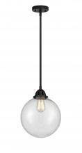 Innovations Lighting 288-1S-BK-G204-10 - Beacon - 1 Light - 10 inch - Matte Black - Cord hung - Mini Pendant