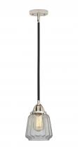 Innovations Lighting 288-1S-BPN-G142 - Chatham - 1 Light - 7 inch - Black Polished Nickel - Cord hung - Mini Pendant