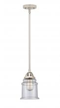 Innovations Lighting 288-1S-PN-G184 - Canton - 1 Light - 6 inch - Polished Nickel - Cord hung - Mini Pendant