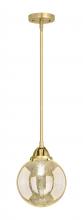 Innovations Lighting 288-1S-SG-G208-8 - Beacon - 1 Light - 8 inch - Satin Gold - Stem hung - Mini Pendant