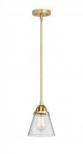 Innovations Lighting 288-1S-SG-G64 - Cone - 1 Light - 6 inch - Satin Gold - Cord hung - Mini Pendant