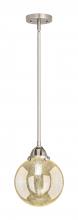 Innovations Lighting 288-1S-SN-G208-8 - Beacon - 1 Light - 8 inch - Brushed Satin Nickel - Stem hung - Mini Pendant