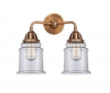 Innovations Lighting 288-2W-AC-G182 - Canton - 2 Light - 14 inch - Antique Copper - Bath Vanity Light