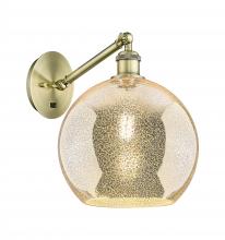 Innovations Lighting 317-1W-AB-G128-10 - Athens - 1 Light - 10 inch - Antique Brass - Adjustable - Sconce