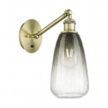 Innovations Lighting 317-1W-AB-G480-6SL - Brookhaven Almond - 1 Light - 6 inch - Antique Brass - Sconce