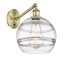 Innovations Lighting 317-1W-AB-G556-10CL - Rochester - 1 Light - 10 inch - Antique Brass - Adjustable - Sconce