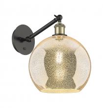 Innovations Lighting 317-1W-BAB-G128-10 - Athens - 1 Light - 10 inch - Black Antique Brass - Adjustable - Sconce