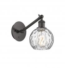 Innovations Lighting 317-1W-OB-G1215-6 - Athens Water Glass - 1 Light - 6 inch - Oil Rubbed Bronze - Adjustable Sconce