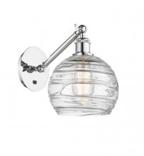 Innovations Lighting 317-1W-PC-G1213-8 - Athens Deco Swirl - 1 Light - 8 inch - Polished Chrome - Sconce