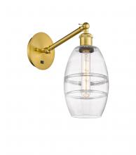 Innovations Lighting 317-1W-SG-G557-6CL - Vaz - 1 Light - 6 inch - Satin Gold - Adjustable Sconce