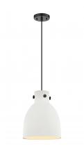 Innovations Lighting 410-1PM-BK-M412-10W - Newton Bell - 1 Light - 10 inch - Matte Black - Cord hung - Pendant