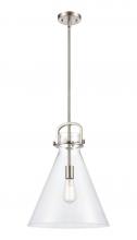 Innovations Lighting 410-1SL-SN-G411-14CL - Newton Cone - 1 Light - 14 inch - Satin Nickel - Pendant