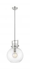 Innovations Lighting 411-1SM-PN-G410-12CL - Newton Sphere - 1 Light - 12 inch - Polished Nickel - Mini Pendant