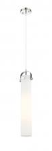 Innovations Lighting 413-1PS-PN-G413-1S-4WH - Pilaster - 1 Light - 4 inch Glass - Polished Nickel - Pendant