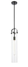 Innovations Lighting 413-1S-BK-4CL - Pilaster - 1 Light - 5 inch - Matte Black - Cord hung - Mini Pendant