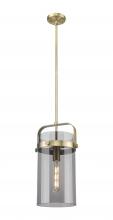 Innovations Lighting 413-1SM-BB-G413-1S-8SM - Pilaster - 1 Light - 8 inch Glass - Brushed Brass - Pendant