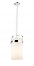 Innovations Lighting 413-1SM-PN-G413-1S-8WH - Pilaster - 1 Light - 8 inch - Polished Nickel - Pendant