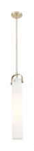 Innovations Lighting 413-1SS-CB-G413-1S-4WH - Pilaster - 1 Light - 4 inch Glass - Champagne Bronze - Pendant