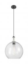 Innovations Lighting 415-1PR-BK-G122-14 - Astor - 1 Light - 14 inch - Matte Black - Cord hung - Pendant